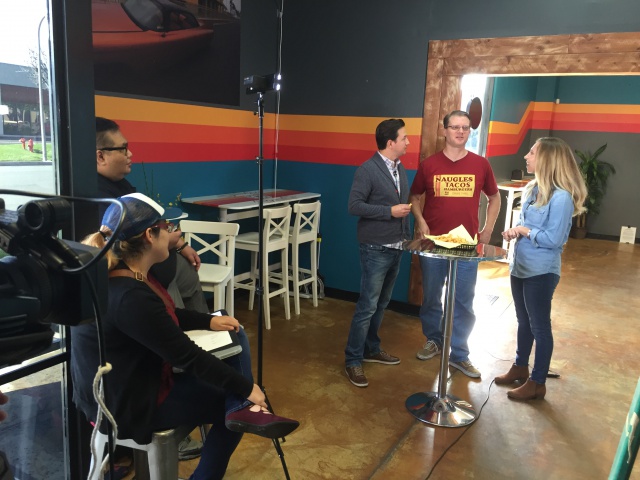 On location for "WOW!"