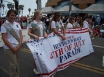 The Huntington Beach 4th of July Parade begins!