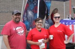 Crew pose after the 4th of July Parade