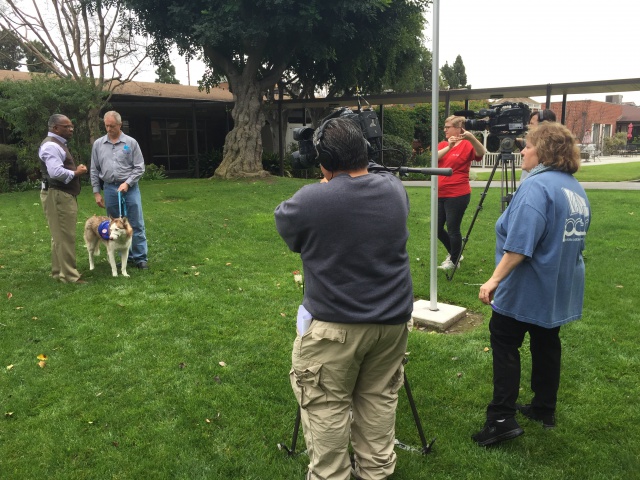 On location for "Young at Heart" in Stanton